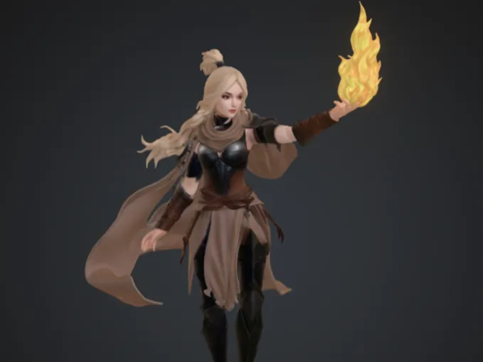 FREE Female fire adept
