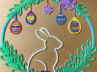 Easter bunny coloring page
