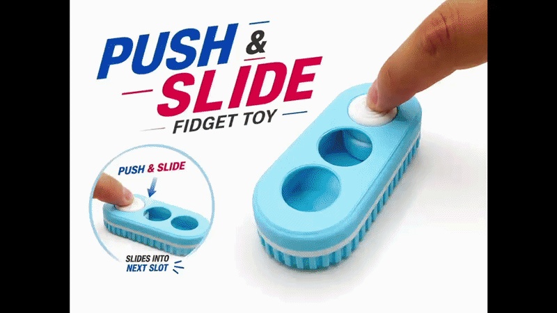 Push and slide fidget