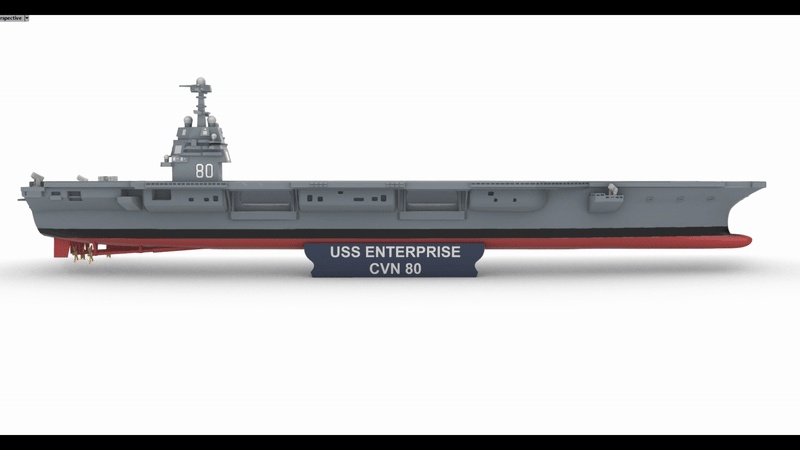 USS Enterprise CVN-80 1:400