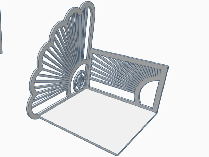 Deco-Fan Book Ends