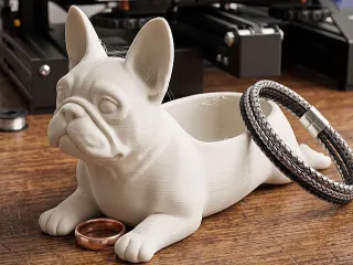 Bulldog tray decoration