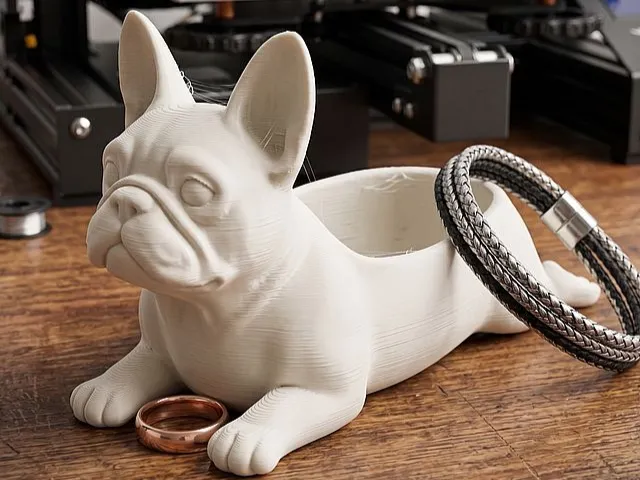 Bulldog tray decoration