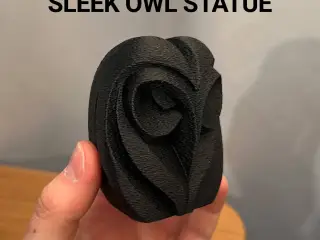 Sleek Owl Statue
