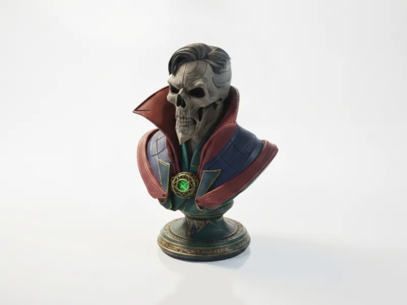 Dr Strange Schedelbust Marvel Verzamelobject 3D Printbaar