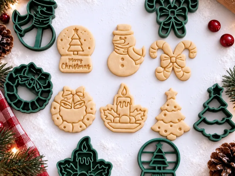 6 pcs. Christmas Cookie Cutter, Mini Bundle Cute Cutters