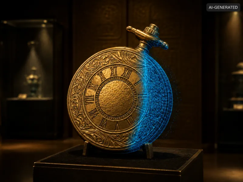 Ornate Antique Pocket Watch — scanned by Creality 3D scanner