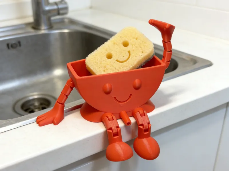 Flexi Scrub Daddy | Print-in-Place