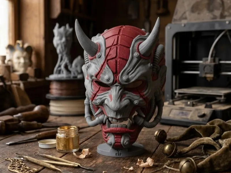 Careta demonio robótico