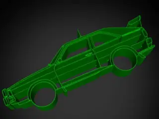 Audi Quattro S1 Silhouette Wall Art