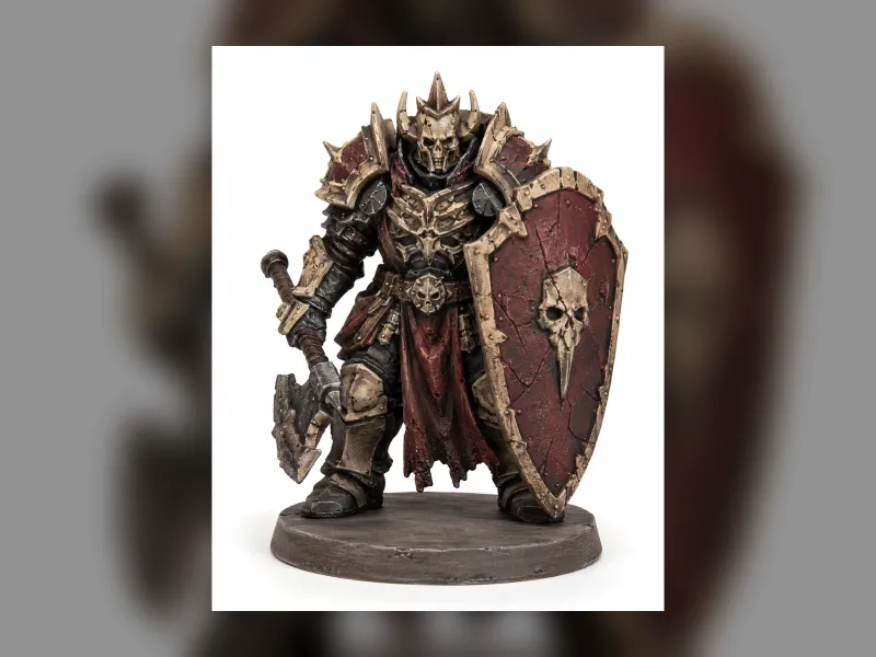 Bone Armored Champion Large Cracked Shield