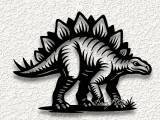 jurassic stegosaurus dinosaur WALL ART HOME DECOR-0