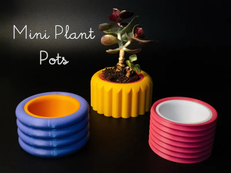 Mini Plant Pot with Removable Drip Tray