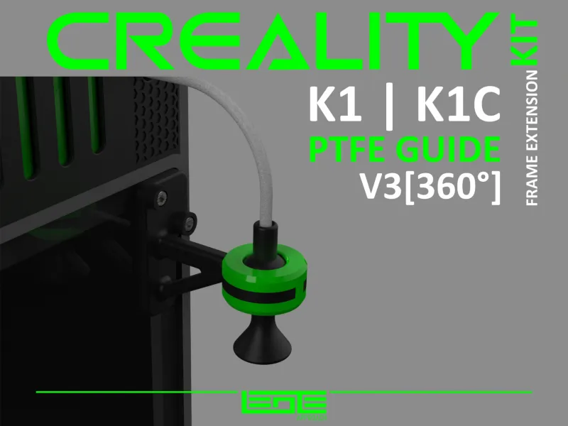 CREALITY K1|K1C|K1SE - PTFEチューブガイド V3 [リッドライザー V3用]