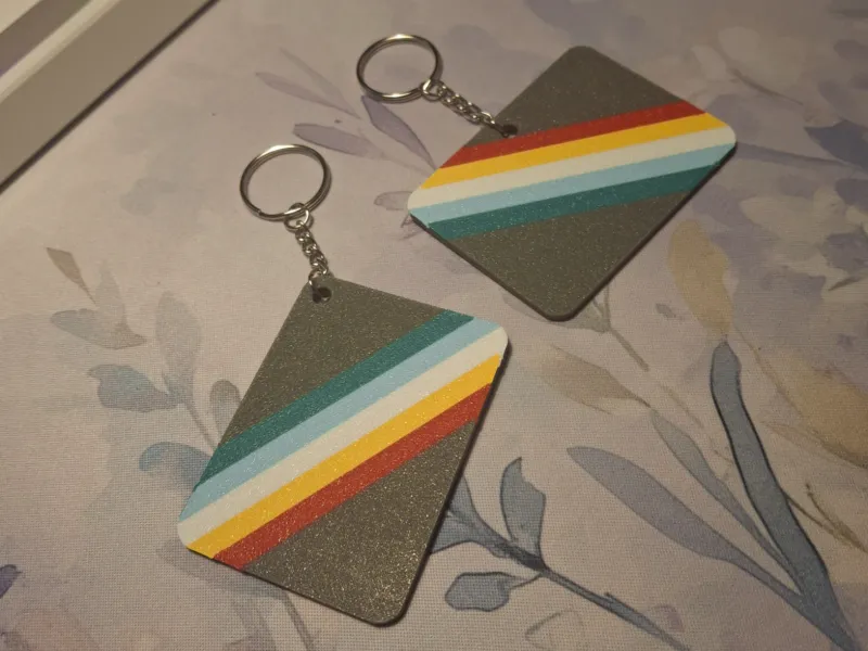 Disability Awareness Flag Keychains