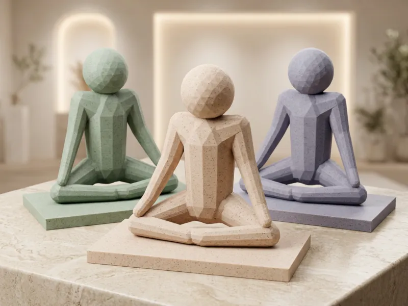 Low-Poly Lotus Yoga Figure | Faceted Meditation Sculpture