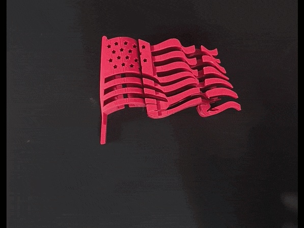 Text Flip - USA Flag