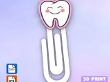 Paperclip Happy tooth - bookmark-0