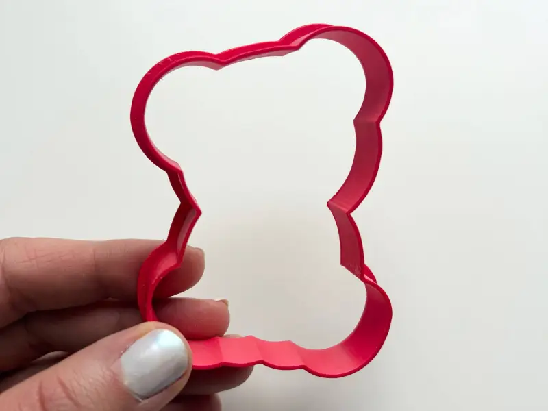 Teddy bear cookie cutter