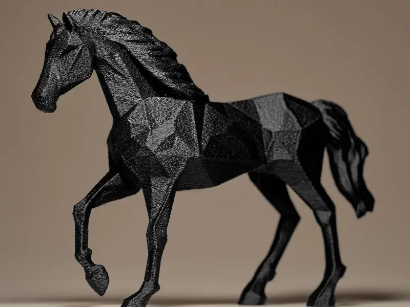 Geometric Horse Figurine
