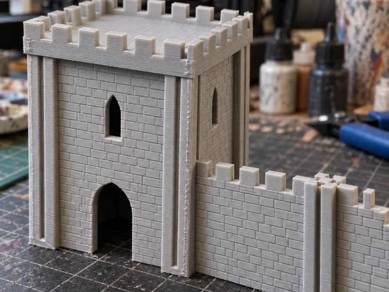 Modular tower with walls