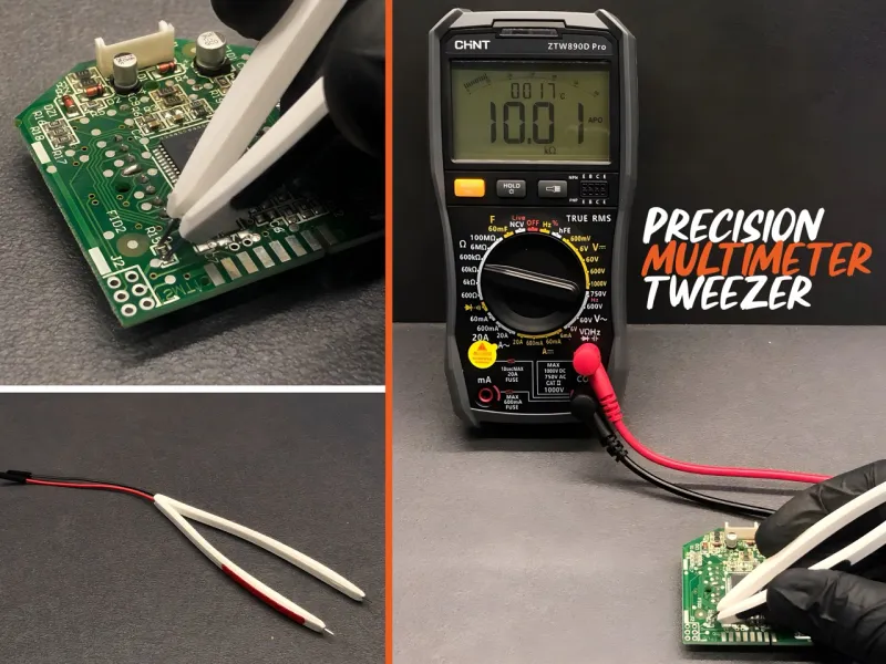 Pinzetta di precisione per multimetro – Strumento di test SMD