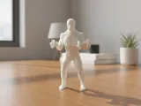 Mini Bodybuilder with Dumbbells – Fitness Statue-0