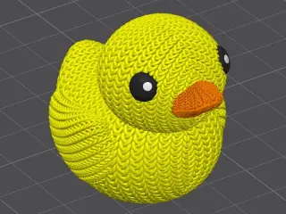 Knitted Duck