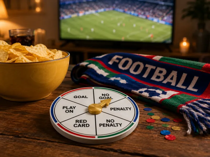 Roulette de Décision VAR – Jeu de Soirée de Football pour le Jour du Match