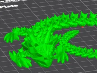 Filamentius Print in Place Articulated Dragon
