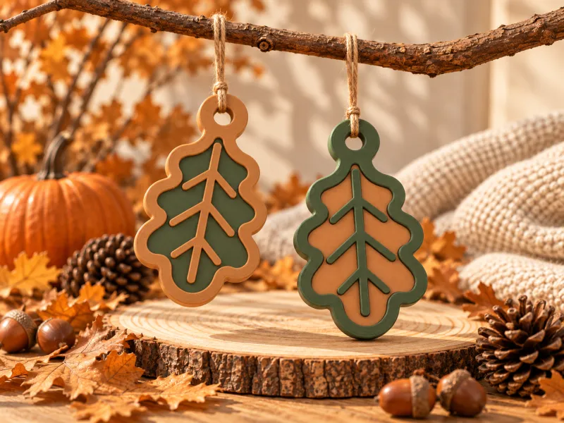 Autumn Oak Leaf Hanging Ornaments