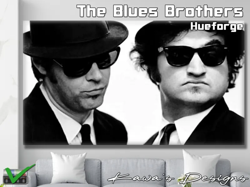 The Blues Brothers Hueforge
