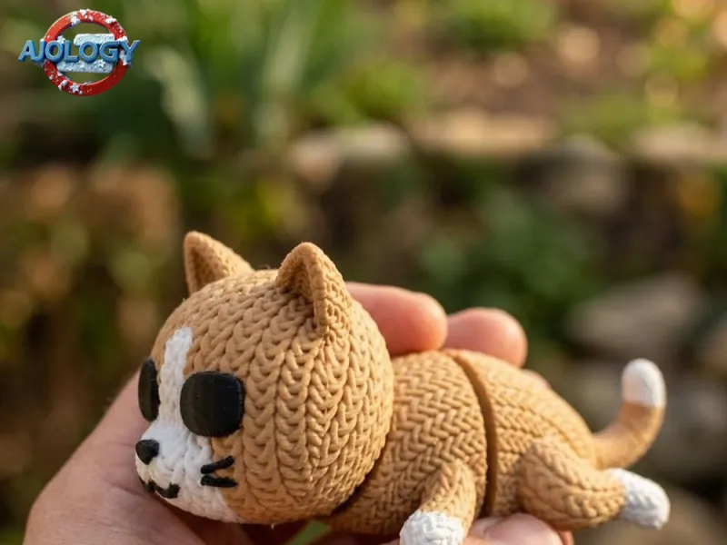 Knitted flexi Cat STL –  Cat Toy