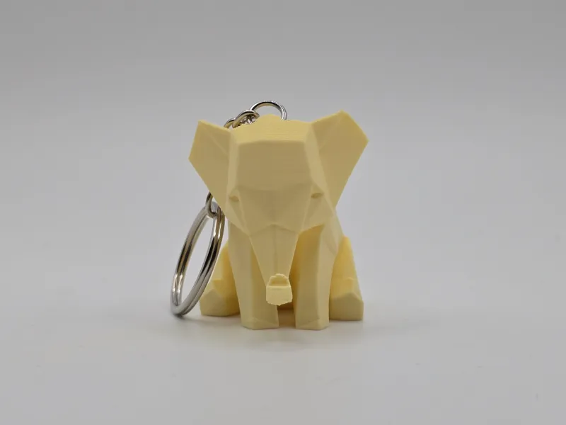 Origami Elephant Keychain