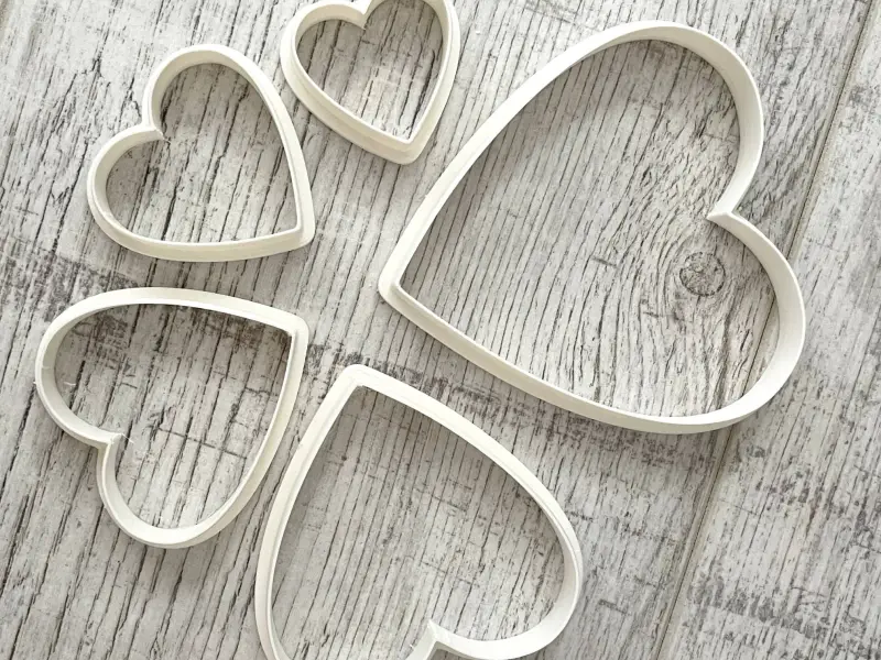 Heart Cookie Cutter, Heart Shape, Heart Polymer Clay Cutter