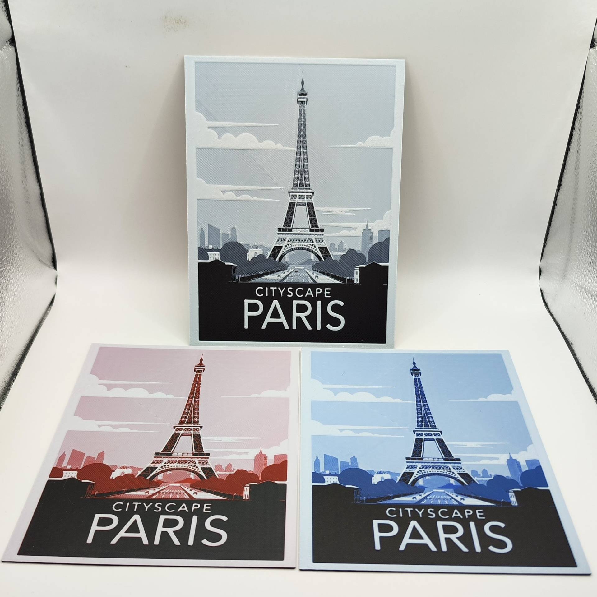 Paris travel poster - hueforge