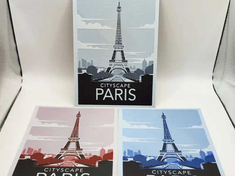 Paris-Reiseplakat - hueforge