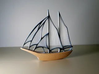 String Schooner Model