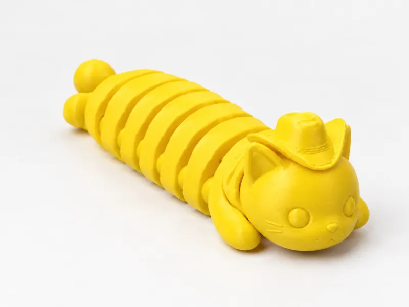 Chat Flexi Cowboy – Jouet articulé imprimé en place