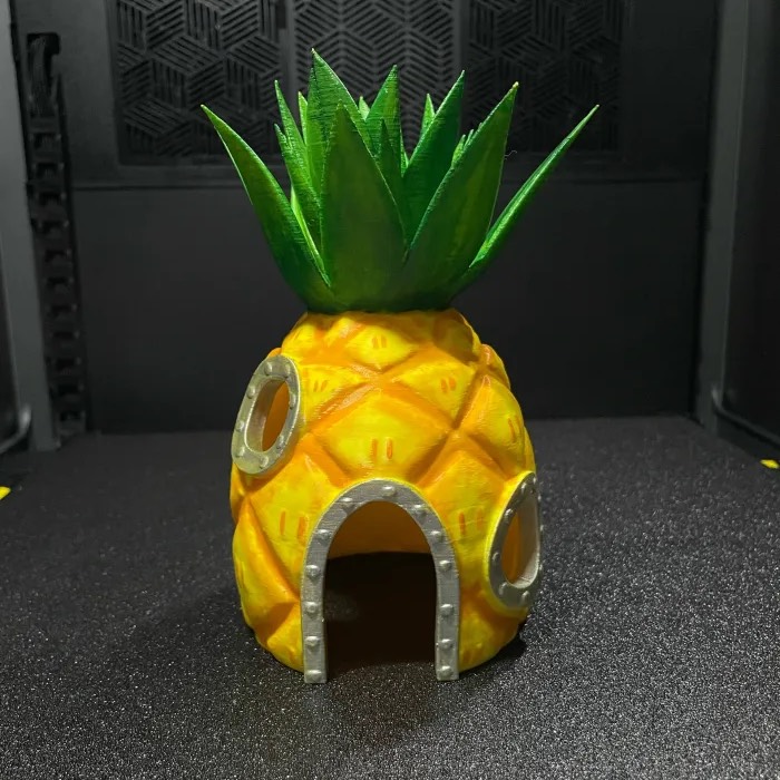 3D Printer Files 3MF File Pineapple House Aquarium Decor 3d-printer-files-3mf-file-pineapple-house-aquarium-decor