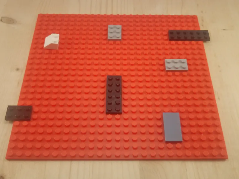 Square and Circular Plate 200x200 / Ø200 - Lego compatible