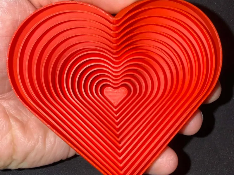 Cuore Stratificato Parametrico – Stampa 3D Fidget Premium