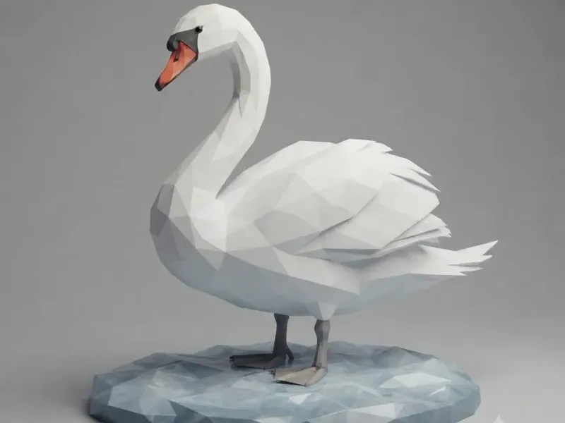 Low Poly Swan