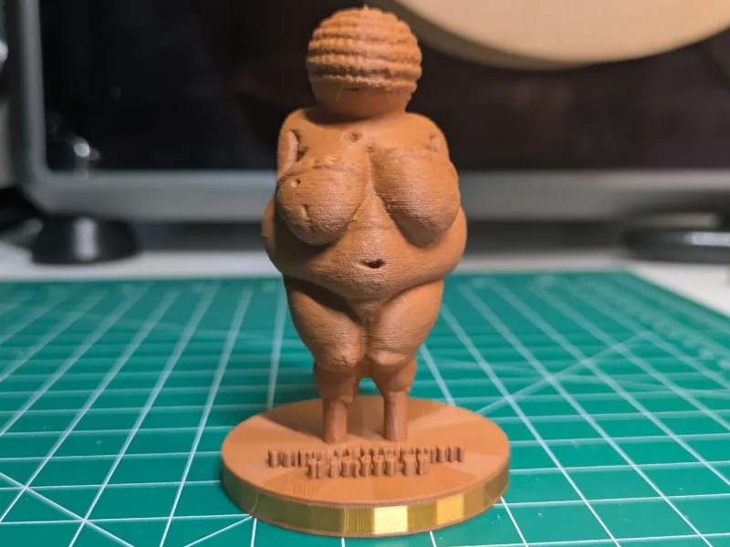 Venus of Willendorf with Labelled Stand