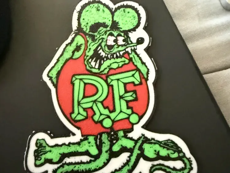 Rat Fink key chain / coaster size as needed