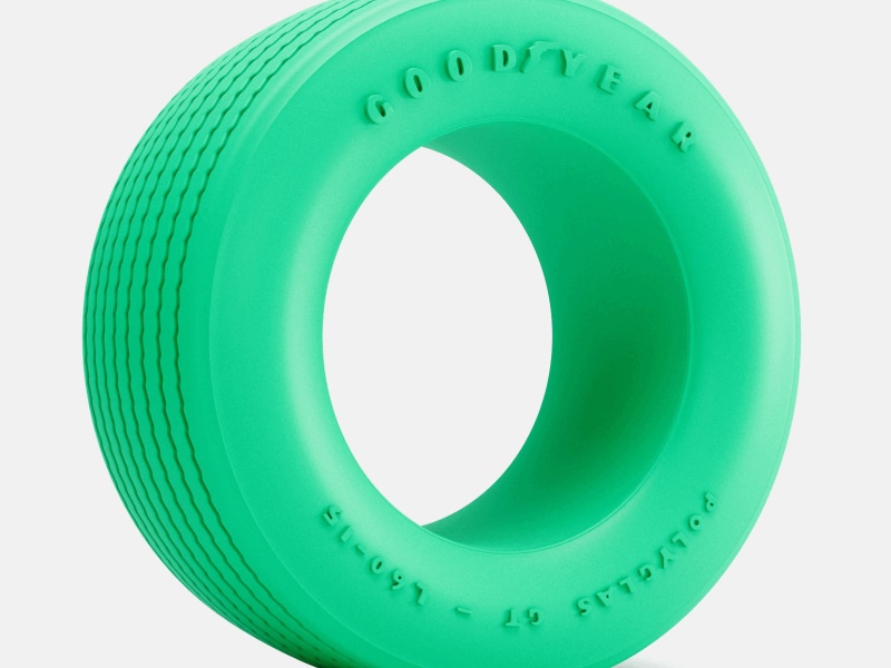15x10 Goodyear Polyglas L60 Tire