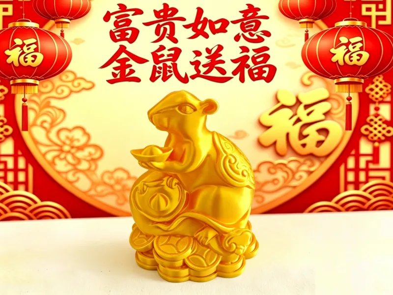 金鼠送福