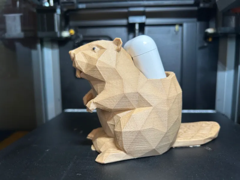 castoro low poly - porta airpods