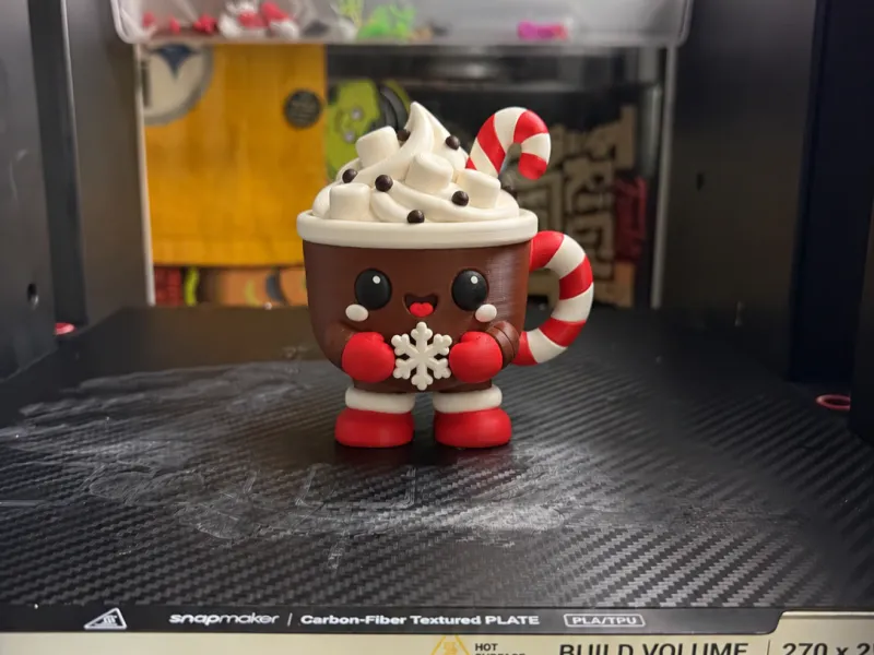 Mallow the Cozy Hot Cocoa- Christmas Desk Buddy