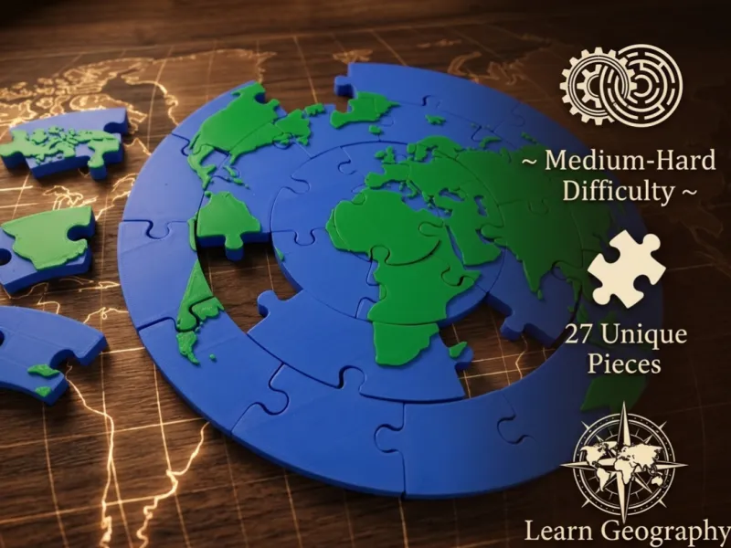 Geografisches Puzzle